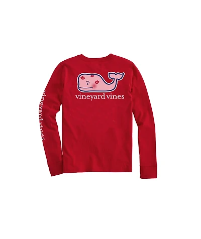 OUTLET Boys' Kissed Whale Long-Sleeve Pocket Tee