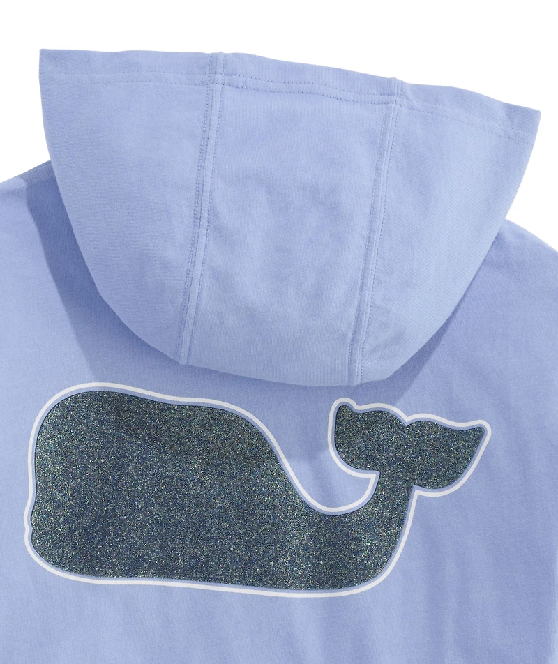 OUTLET Girls' Glitter Whale Hoodie