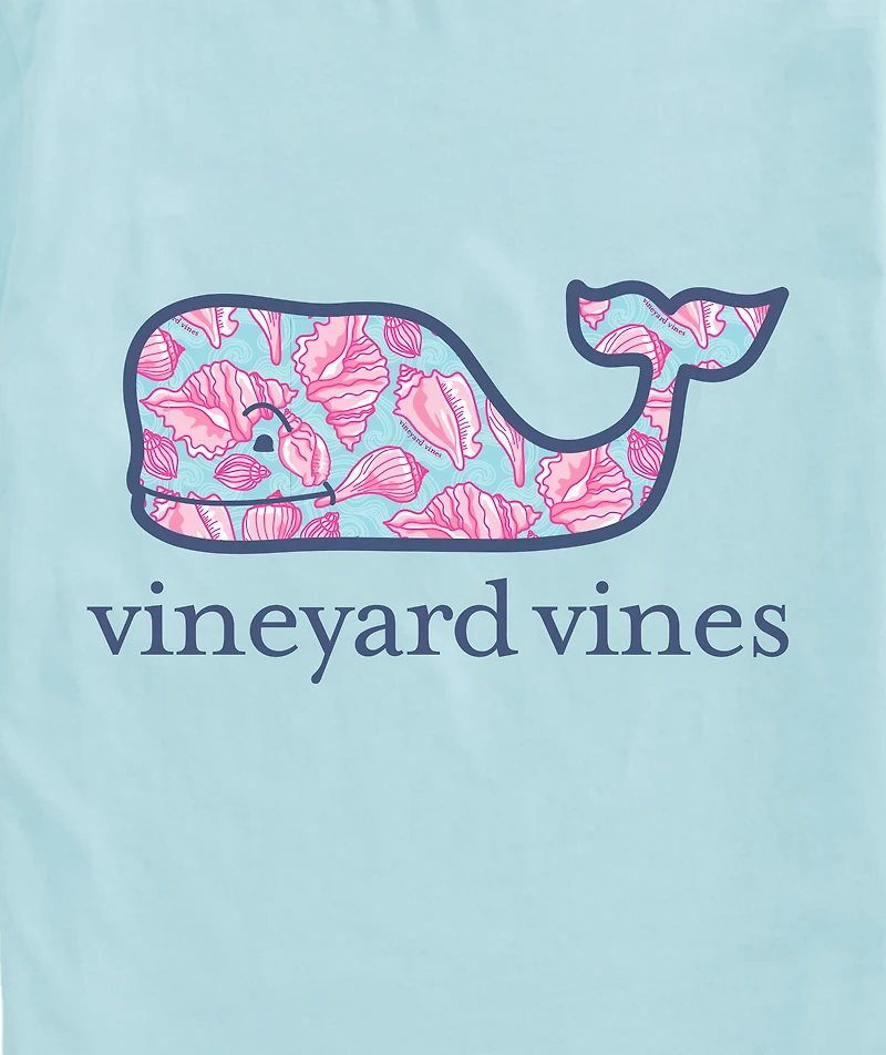 OUTLET Ocean Shells Whale Short-Sleeve Pocket Tee