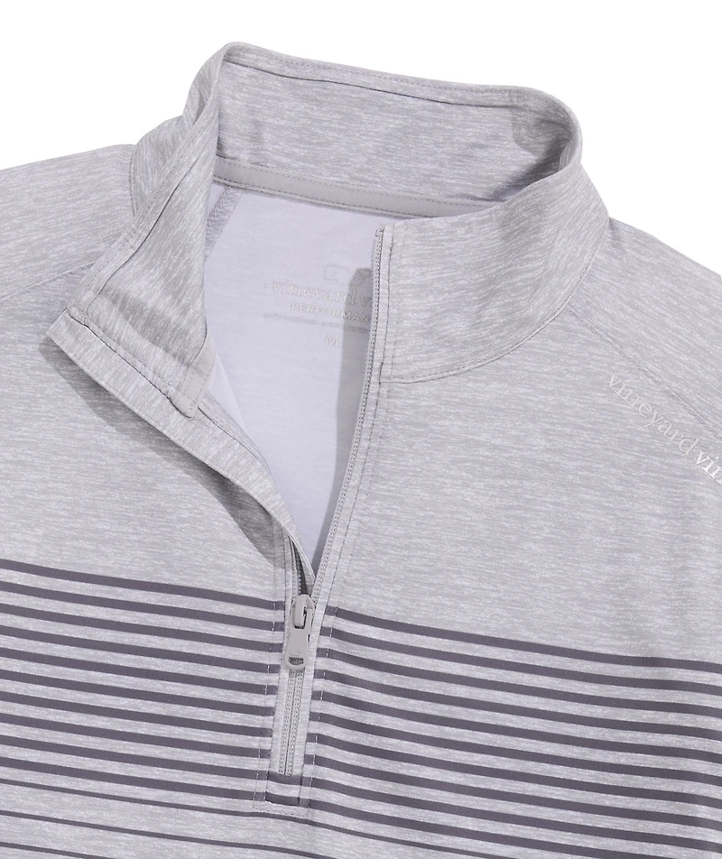 OUTLET Striped Performance Quarter-Zip