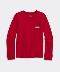 Girls' Logo Box Stockings Long-Sleeve Pocket Tee