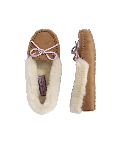 OUTLET Women's Faux Suede Shearling Slippers