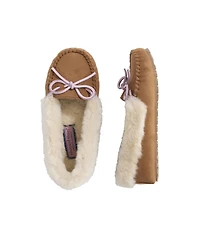 OUTLET Women's Faux Suede Shearling Slippers