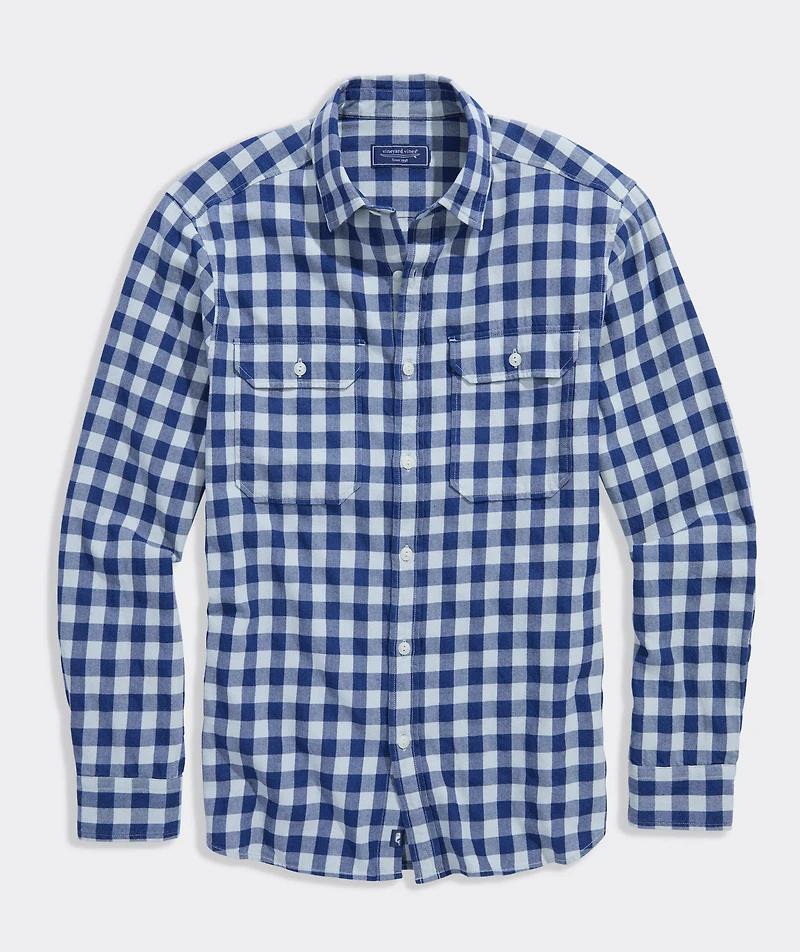 Bluffs Check Indigo Montauk Shirt