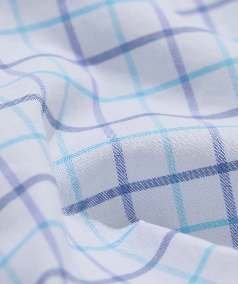 Moorings Tattersall Performance Cotton Shirt