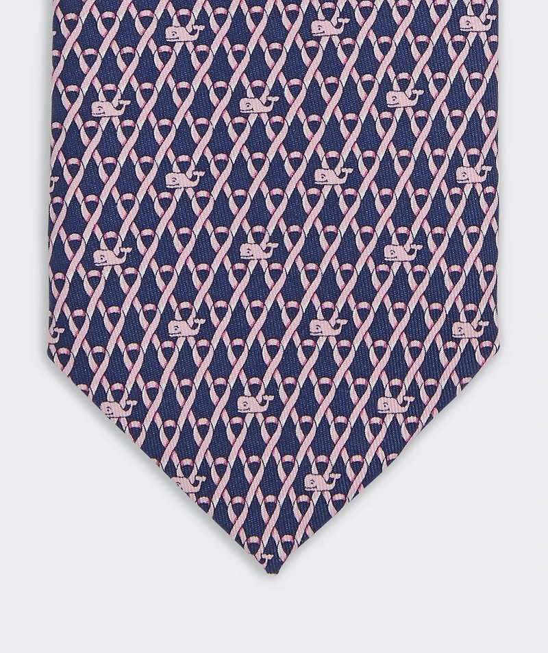 Limited-Edition Breast Cancer Awareness Geo Printed Tie