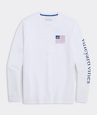 USA Sportfisher Flag Long-Sleeve Harbor Performance Tee