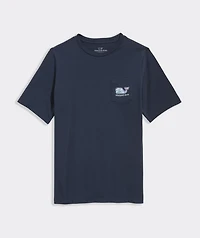 Boys' VV Stickers Whale Short-Sleeve Pocket Tee