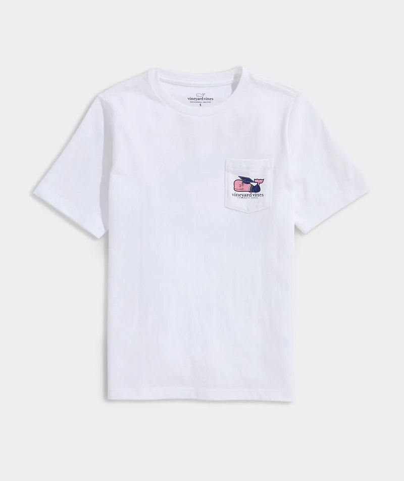Kids' 2025 Graduation Whale Short-Sleeve Pocket Tee