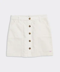 Girls' Corduroy Button-Front Skirt