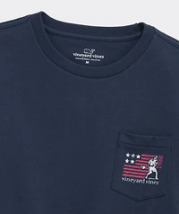 Boys' USA Lacrosse Long-Sleeve Pocket Tee