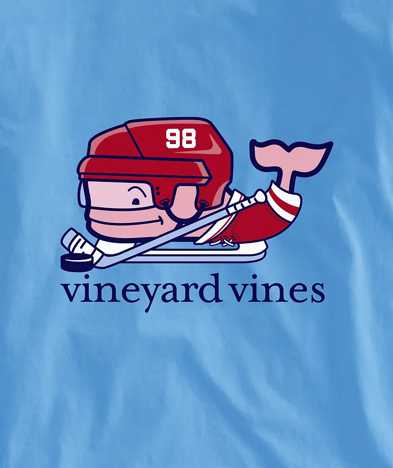 OUTLET Kids' Hockey Whale Long-Sleeve Pocket Tee