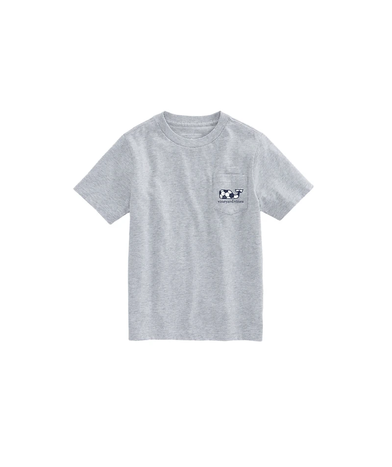OUTLET Boys' Soccer Ball Whale Short-Sleeve Pocket Tee