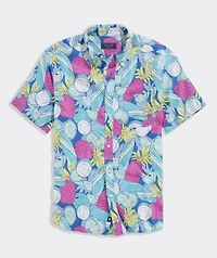 Pina Cool-ada Linen Blend Short-Sleeve Shirt