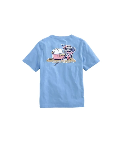 OUTLET Kids' Lacrosse Whale Short-Sleeve Pocket Tee