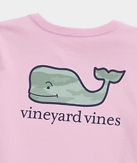 Girls' Camo Whale Short-Sleeve Pocket Tee