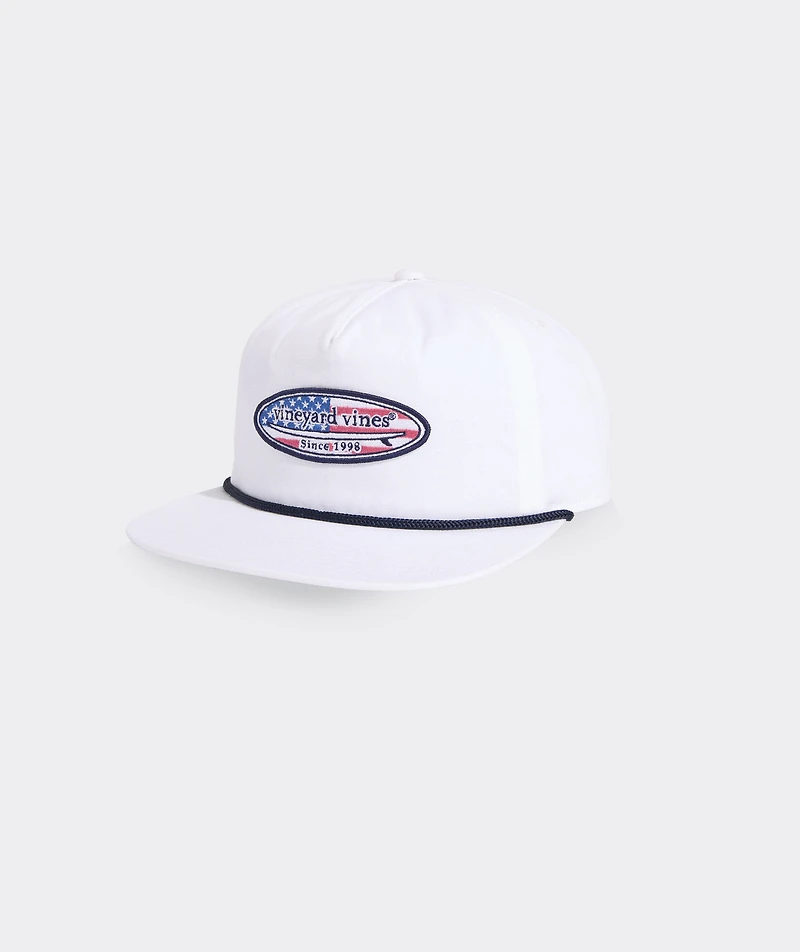 Flag Surf Patch Canvas 5-Panel Hat