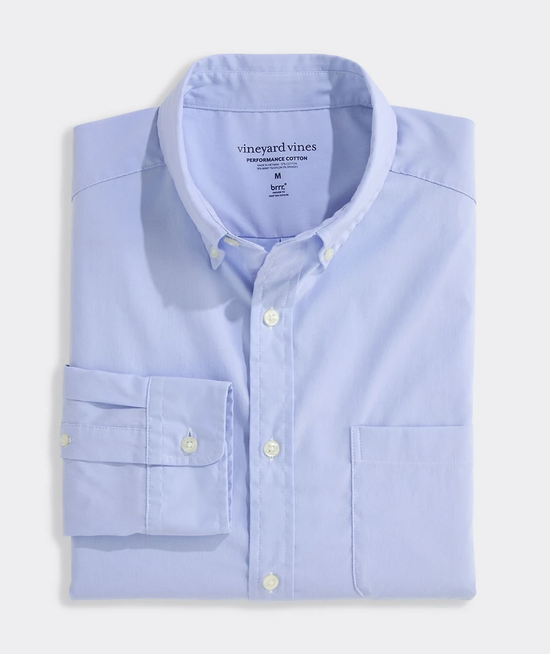 Breakwater Solid Performance Cotton Shirt