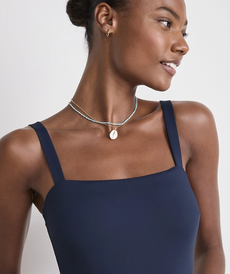 Southampton Square Neck One-Piece