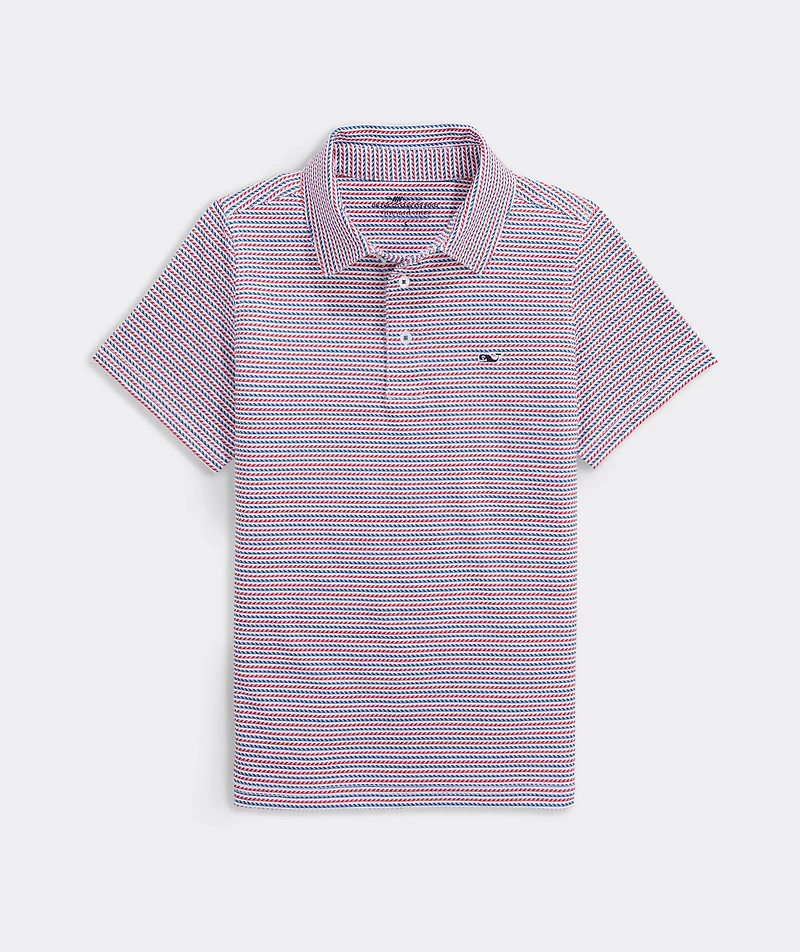 Boys' Printed Sankaty Performance Polo
