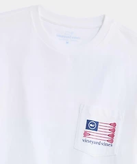 USA Lacrosse Flag Short-Sleeve Pocket Tee