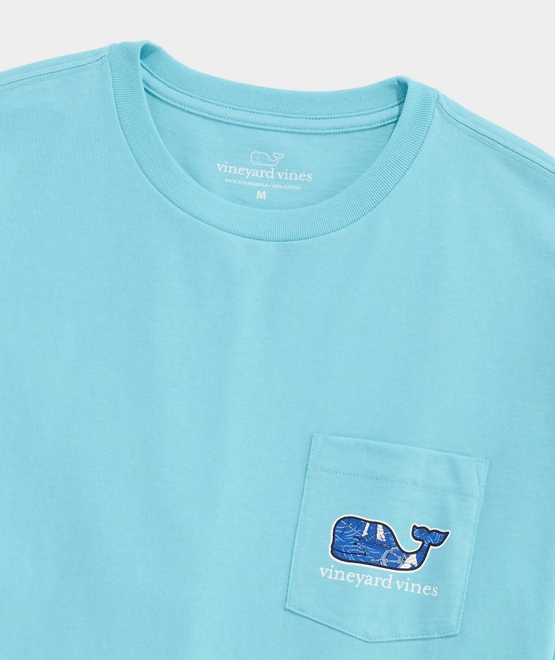 Sailing Whale Short-Sleeve Pocket Tee