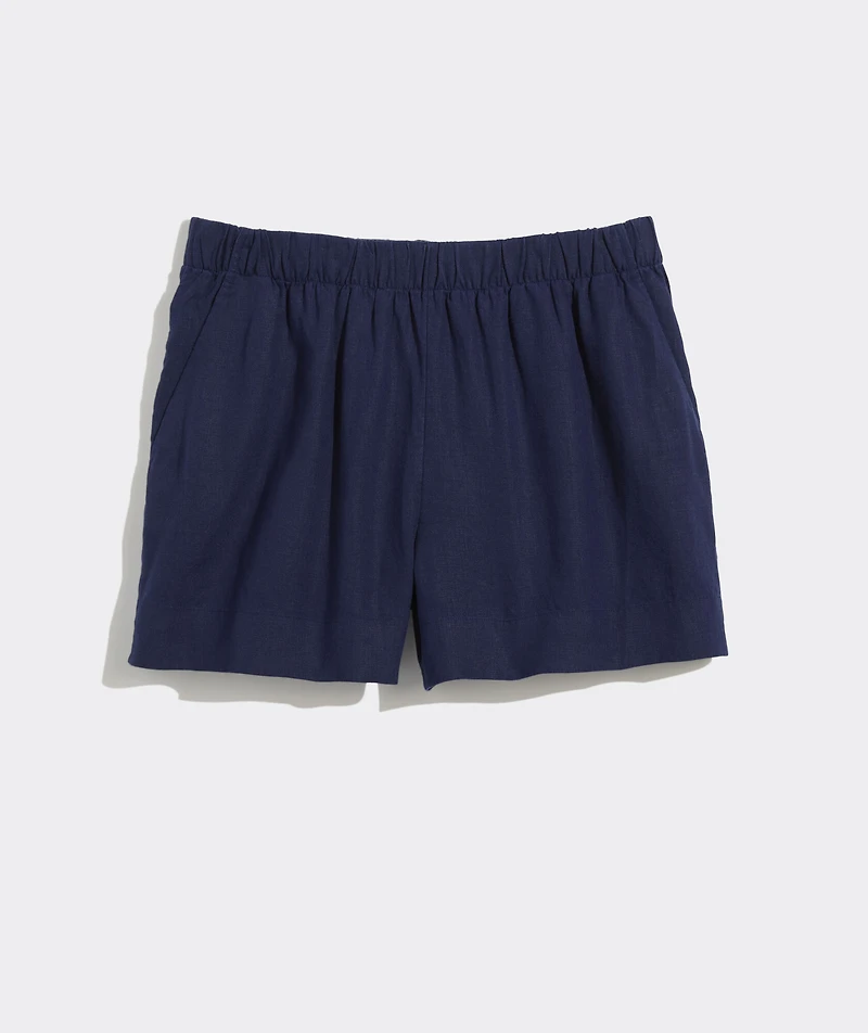 Linen Pull-On Shorts