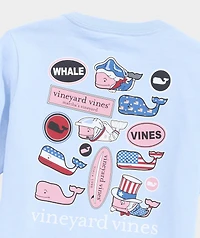 OUTLET Boys' Multi USA Sticker Short-Sleeve Pocket Tee