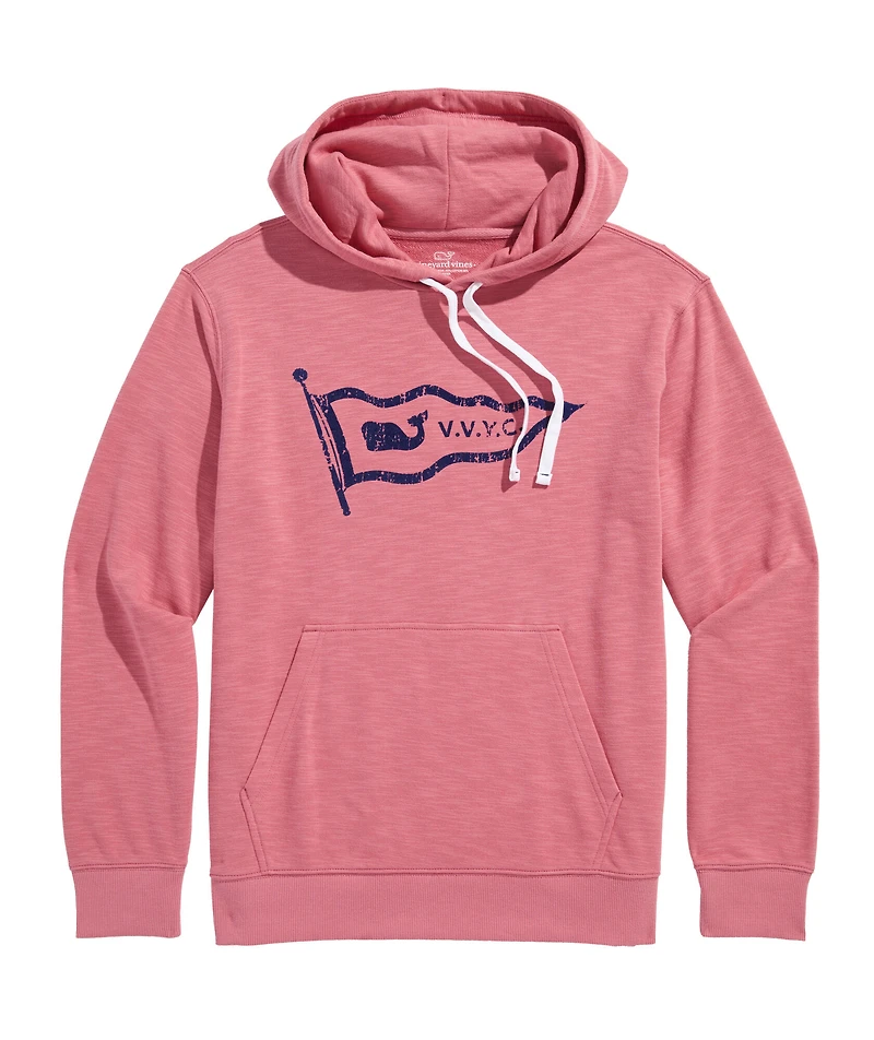 OUTLET Whale Flag Graphic Slub Hoodie