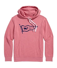 OUTLET Whale Flag Graphic Slub Hoodie