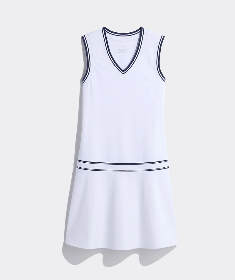 Performance Sleeveless Drop-Waist Dress