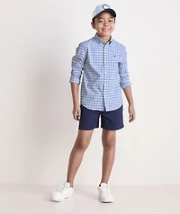 Boys' Kingston Tattersall Performance Cotton Shirt