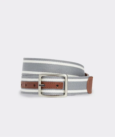 Reversible Leather Heritage Stripe Belt