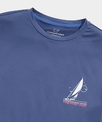 Retro Sailboat Short-Sleeve Performance Harbor Tee