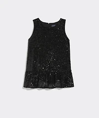Sequin Peplum Top