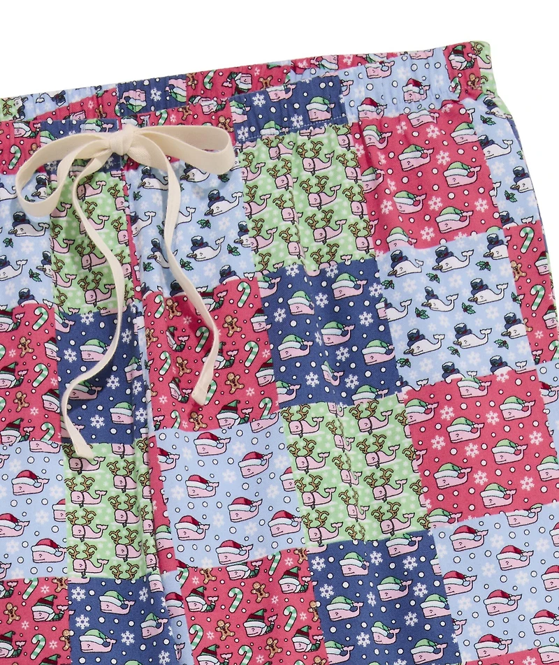 OUTLET Holiday Whale Patchwork Lounge Pants