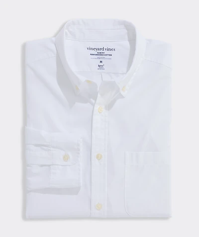Performance Cotton Breakwater Solid Slim Fit Shirt