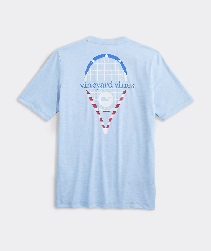 Boys' USA Tennis Racket Short-Sleeve Harbor Sun Performance Tee