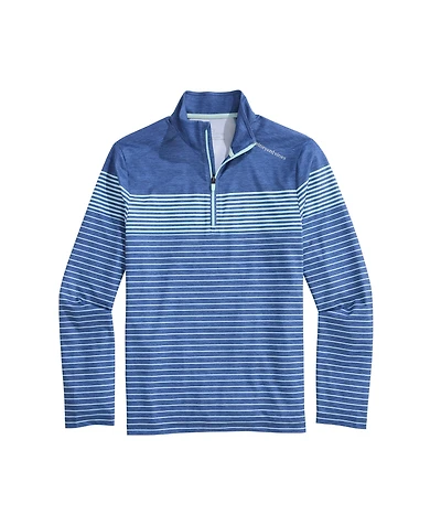 OUTLET Striped Performance Quarter-Zip