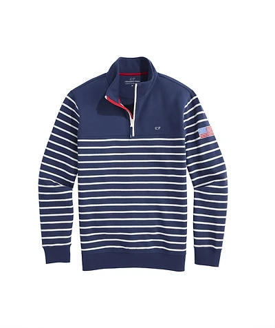 OUTLET Americana Terry Quarter-Zip