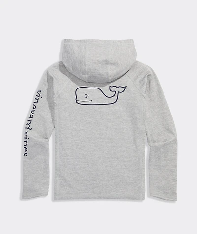 Boys' Performance Whale Outline Harbor Sun Hoodie Tee