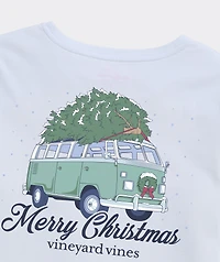 Boys' Retro Van & Tree Long-Sleeve Pocket Tee