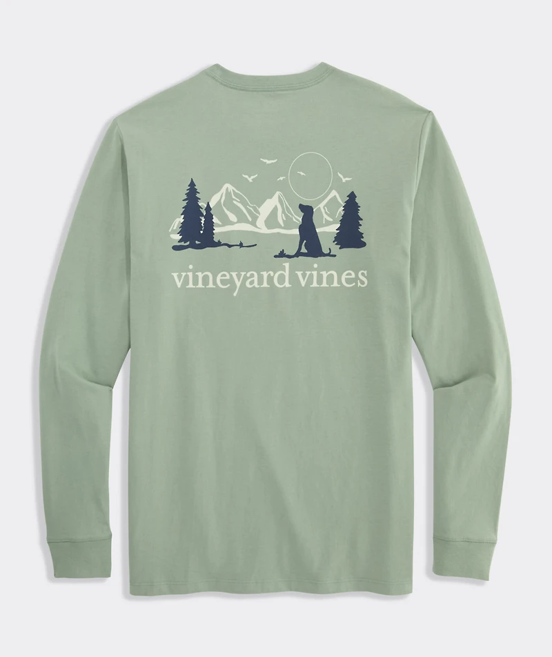 Mountain Dog Long-Sleeve Pocket Tee