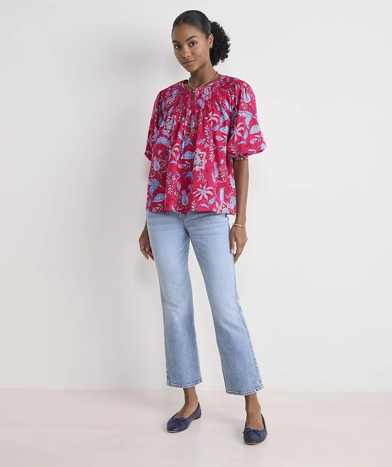 Devin Smocked Top
