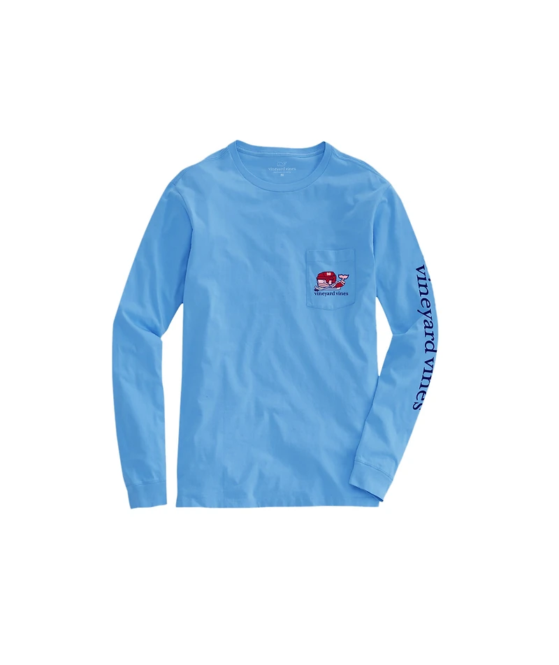 OUTLET Kids' Hockey Whale Long-Sleeve Pocket Tee