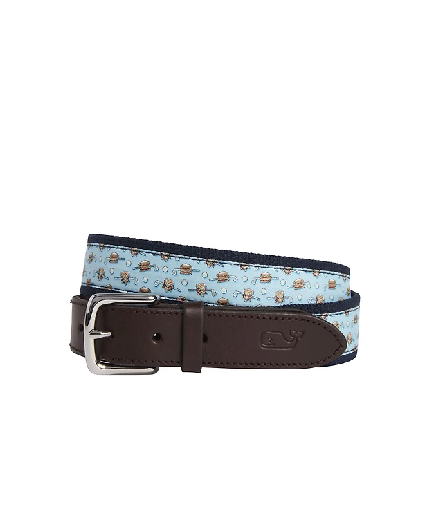 Vineyard Vines OUTLET Club Sandwich Canvas Belt | The Summit display picture 1