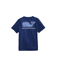 OUTLET Boys Fish Checkers Whale Short-Sleeve Pocket Tee