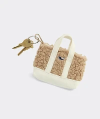 High-Pile Fleece Heritage Mini Tote Keychain