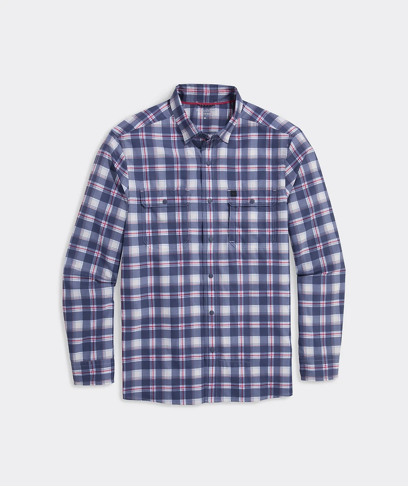 Markoe Plaid Performance Harbor Shirt