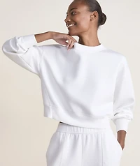 Silky Scuba Cropped Crewneck Sweatshirt